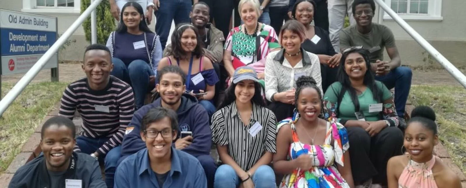 A group of over 20 C.V. Starr and Maurice R. Greenberg Scholars pose together