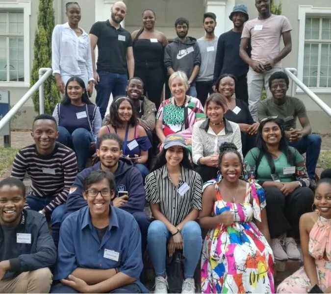 A group of over 20 C.V. Starr and Maurice R. Greenberg Scholars pose together