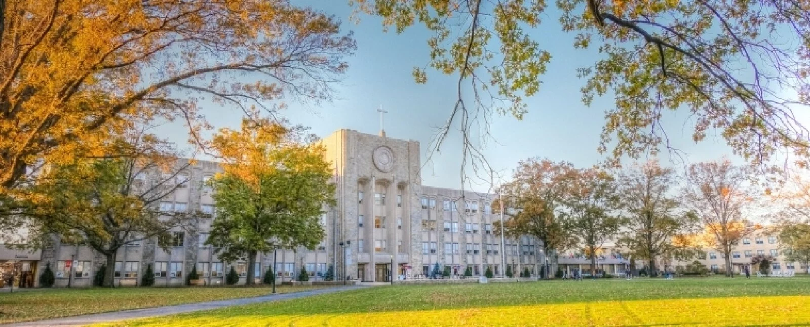 St. John's University and green lawn