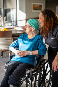 Staff Member with Assisted Living Resident