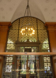 Entry to the C.V. Starr East Asian Library at Columbia University.