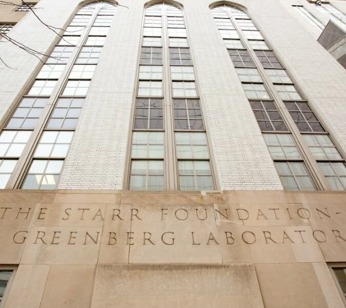 Outside of The Starr Foundation-Greenberg Laboratory